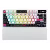 Mechaninė žaidimų klaviatūra ASUS ROG Azoth X — 75% išdėstymas, USB + RF belaidis + Bluetooth, RGB, riešo atrama, juoda/balta