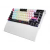 Mechaninė žaidimų klaviatūra ASUS ROG Azoth X — 75% išdėstymas, USB + RF belaidis + Bluetooth, RGB, riešo atrama, juoda/balta