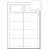 Vizitinės kortelės Sigel LP838 lankstomos, 50 vnt., 180x55 mm, 225 g/m², satino apdaila