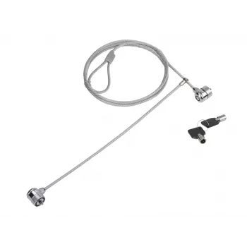 Laptop spynelė Conceptronic CNBSLOCK15T 1,5 m sidabrinė su 2 raktais