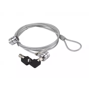 Laptop spynelė Conceptronic CNBSLOCK15T 1,5 m sidabrinė su 2 raktais