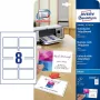 Avery Zweckform Quick&Clean C32028-10 blizgios foto vizitinės kortelės, baltos, 220 g/m², 10 lapų