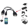 Techly USB 2.0 kabelis OTG A F Micro USB M su USB 30cm juodas ICOC MUSB-MC2