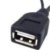 Techly USB 2.0 kabelis OTG A F Micro USB M su USB 30cm juodas ICOC MUSB-MC2