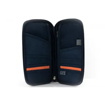 Keliaujantis dokumentų dėklas Safe Flight Blue Polyester TROIKA TRV20/DB