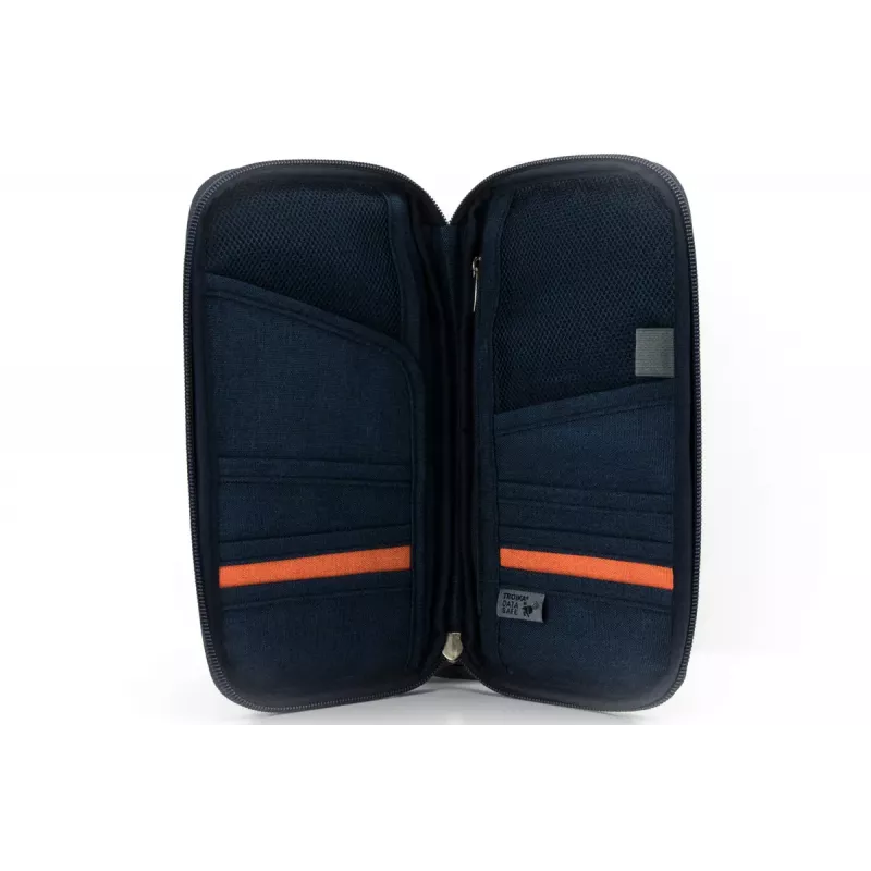 Keliaujantis dokumentų dėklas Safe Flight Blue Polyester TROIKA TRV20/DB