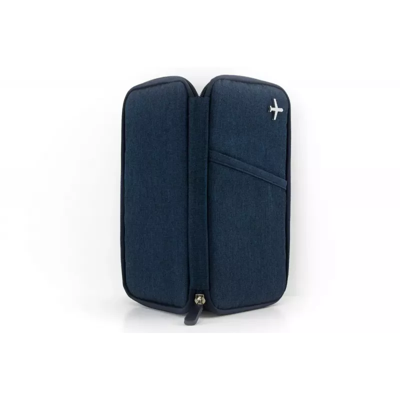 Keliaujantis dokumentų dėklas Safe Flight Blue Polyester TROIKA TRV20/DB