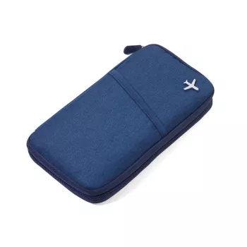Keliaujantis dokumentų dėklas Safe Flight Blue Polyester TROIKA TRV20/DB