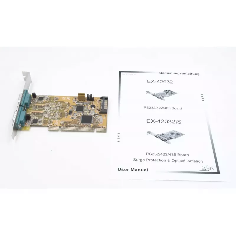 Exsys EX-42032 2 prievadų RS-232/422/485 PCI sąsajos kortelė