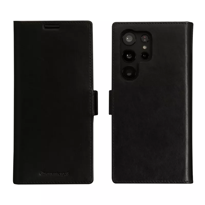 Folio dėklas dbramante1928 Lynge Samsung Galaxy S23 Ultra – juoda, 3 kortelių kišenės, tinka 6,8 colio