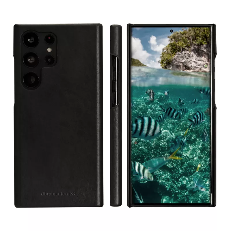 Folio dėklas dbramante1928 Lynge Samsung Galaxy S23 Ultra – juoda, 3 kortelių kišenės, tinka 6,8 colio