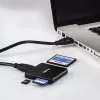 Hama 00124156 kortelių skaitytuvas USB 3.2 Gen 1 (3.1 Gen 1) Type-A juodas