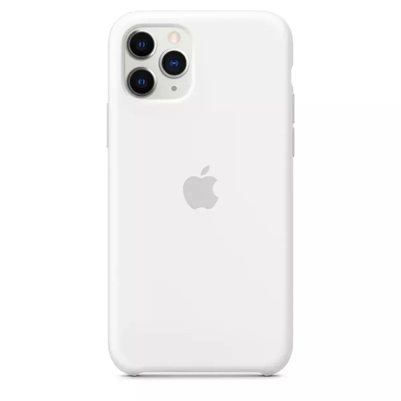 Apple iPhone 11 Pro Silicone Case White – Originalus silikoninis dėklas