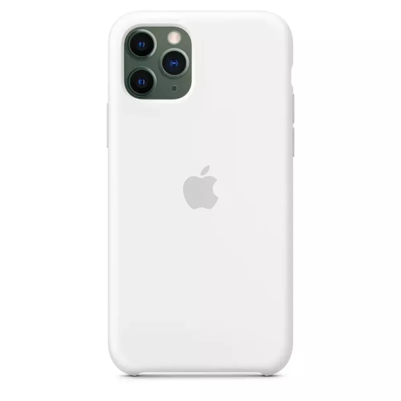 Apple iPhone 11 Pro Silicone Case White – Originalus silikoninis dėklas