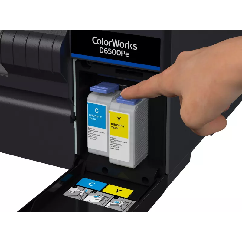 Epson ColorWorks D6500Pe etikečių spausdintuvas terminis perkėlimas Spalvotas 1200 x 1200 DPI 85 mm/sek Laidinis Ethernet LAN