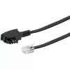 Schwaiger RJ-12 – TAE-F DSL ryšio laidas 6,0 m juodas