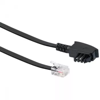 Schwaiger RJ-12 – TAE-F DSL ryšio laidas 6,0 m juodas