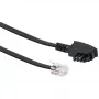 Schwaiger RJ-12 – TAE-F DSL ryšio laidas 6,0 m juodas