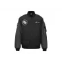 Striukė Bomber ASUS ROG Cosmic Bomber vyriška, reguliarus prigludimas, ilgomis rankovėmis, juoda pilka