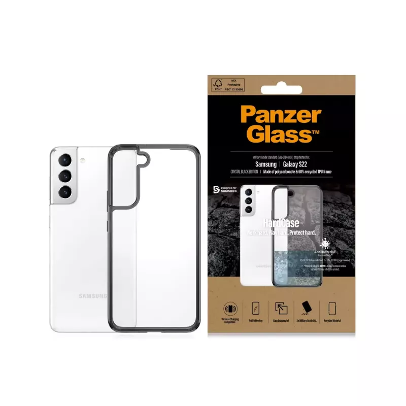 Dėklas PanzerGlass HardCase permatomas Samsung Galaxy S22