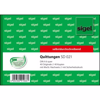 Verslo forma Sigel SD021 Žalia A6