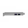 EXSYS EX-11049 Vidinė USB 3.2 Gen 1 PCIe adapterio plokštė, juoda/sidabrinė