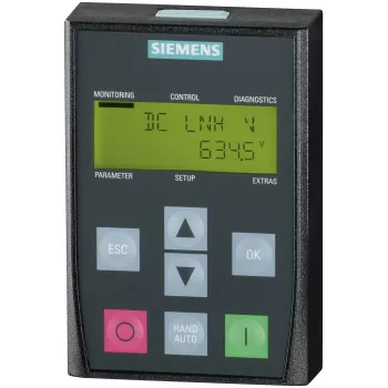 Siemens 6SL3255-0AA00-4CA1 valdymo skydelis su jutikliniu ekranu
