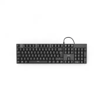 Hama MKC-650 klaviatūra biurui USB QWERTZ pilkai juoda