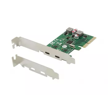 Conceptronic EMRICK 2 prievadų USB 3.2 Gen 2 Type-C PCIe kortelė, savaiminio maitinimo