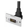 HDMI lizdo kištukinis lizdas Kindermann 90° pilkai juodas