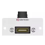 HDMI lizdo kištukinis lizdas Kindermann 90° pilkai juodas