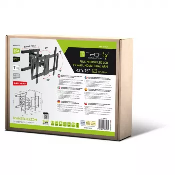 Techly ICA-PLB-473 TV laikiklis/pjedestalas 190,5 cm (75 col.) juodas
