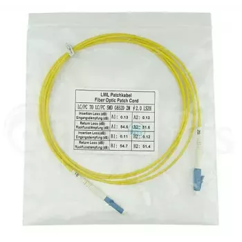 BlueOptics SFP2121BU1MK InfiniBand šviesolaidinis kabelis 1 m LC geltonas