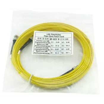 Skaidulinis optinis kabelis BlueOptics SFP3333BU0.5MK 0,5 m ST Geltonas G.657.A1