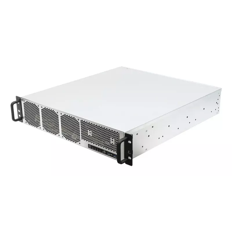 Serverio barebone ASRock 2U1G-B650 stelažinis 2U, AMD B650 mikroschemų rinkinys, LGA 1718, 2×2,5 colių lizdai, 1000W maitinimo šaltinis, DDR5, Aspeed AST2600, 5×USB-A, Gigabit Ethernet