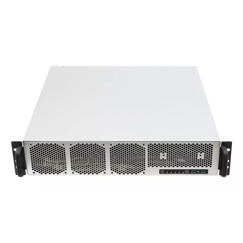 Serverio barebone ASRock 2U1G-B650 stelažinis 2U, AMD B650 mikroschemų rinkinys, LGA 1718, 2×2,5 colių lizdai, 1000W maitinimo šaltinis, DDR5, Aspeed AST2600, 5×USB-A, Gigabit Ethernet
