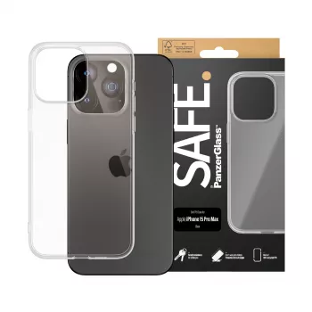 PanzerGlass SAFE. by ® TPU dėklas skaidrus iPhone 15 Pro Max