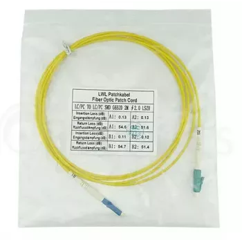 Skaidulinės optikos kabelis BlueOptics SFP2121BU2MS LC G.657.A1 2 m geltonas