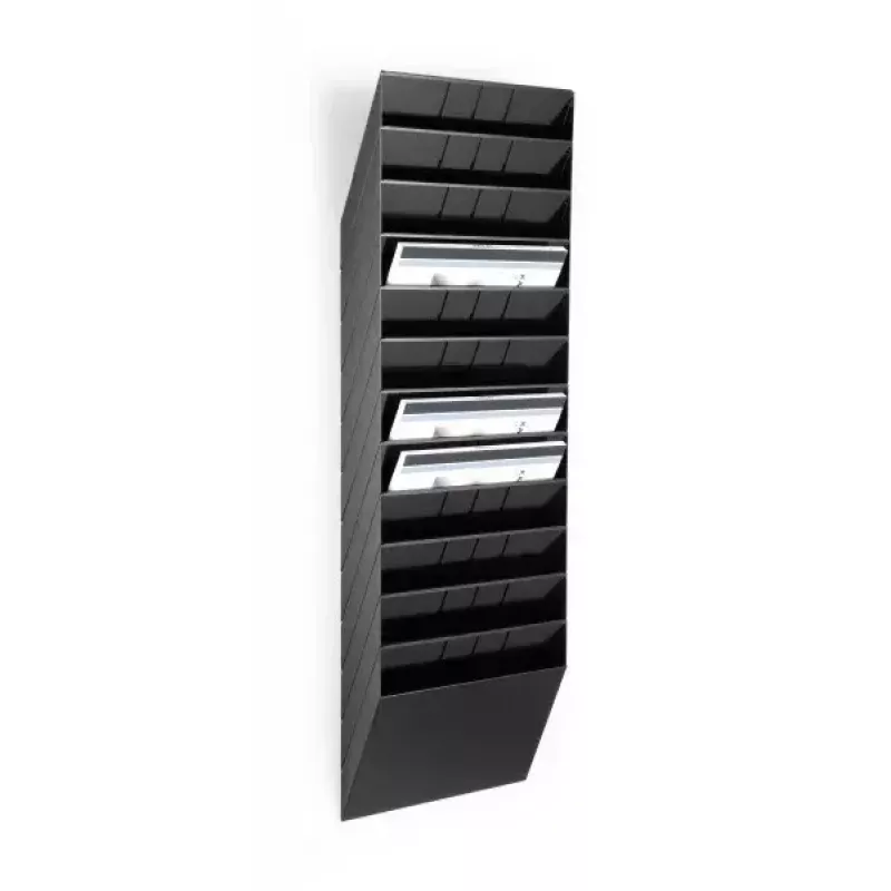 Literatūros stovas Durable FLEXIBOXX 12 lentynų Juoda