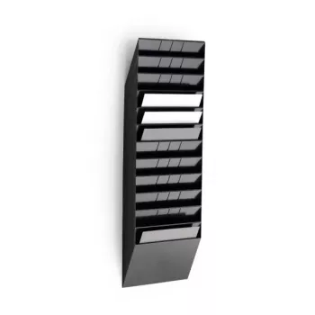 Literatūros stovas Durable FLEXIBOXX 12 lentynų Juoda