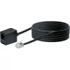 Telefono laidas Schwaiger 10m RJ-11 - RJ-11 juodas