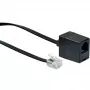 Telefono laidas Schwaiger 10m RJ-11 - RJ-11 juodas