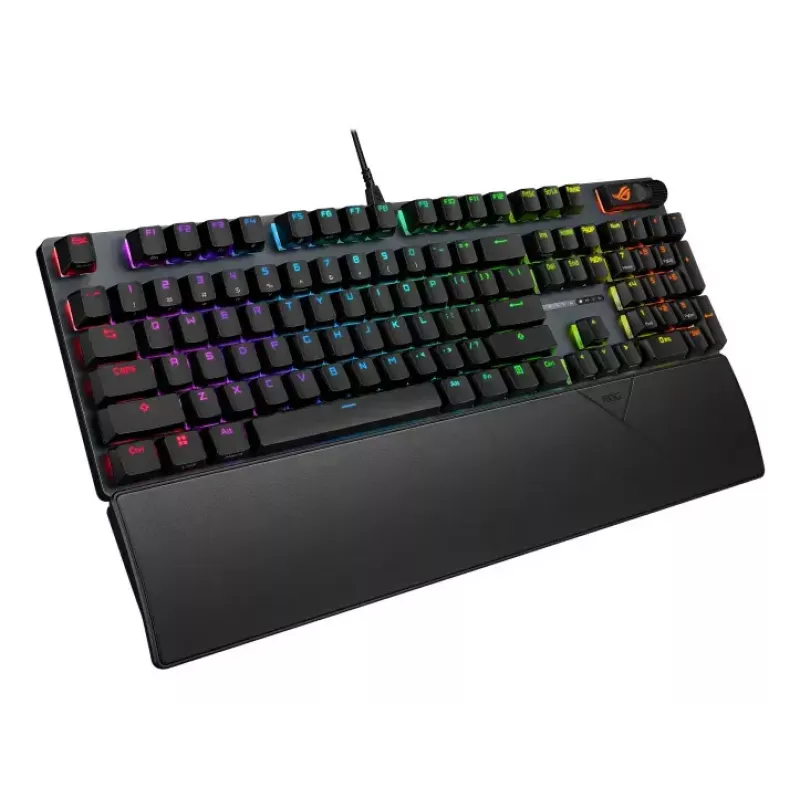 Mechaninė žaidimų klaviatūra ASUS ROG Strix Scope II X – Pilno dydžio, USB, RGB, Šveicariškas išdėstymas, Juoda