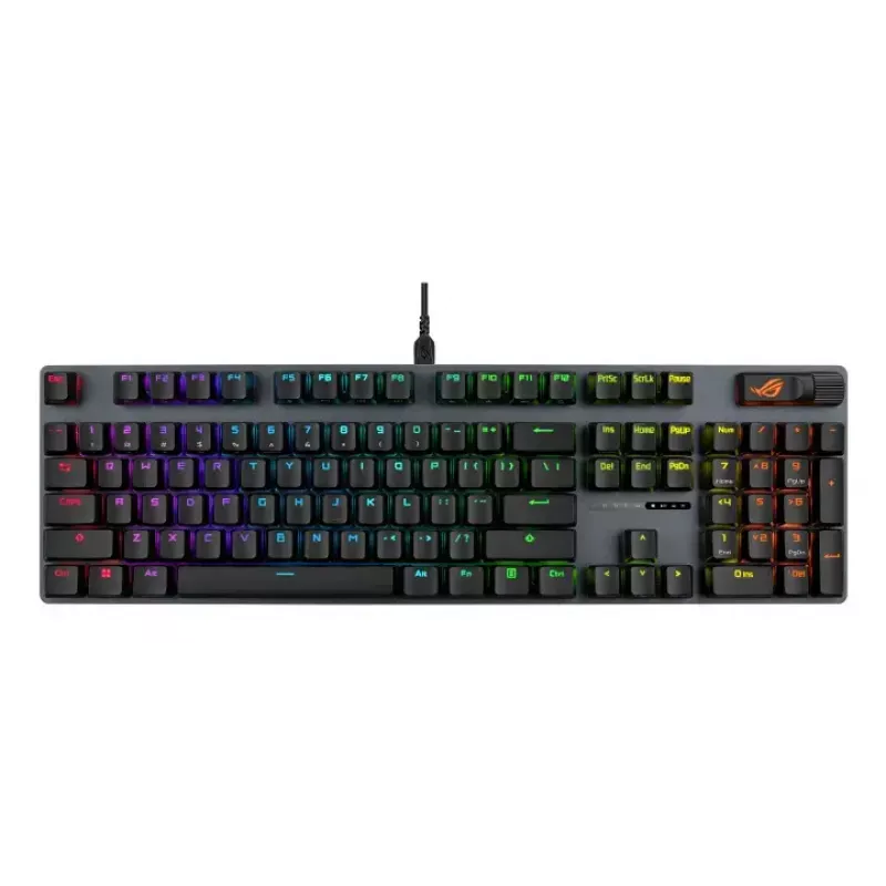 Mechaninė žaidimų klaviatūra ASUS ROG Strix Scope II X – Pilno dydžio, USB, RGB, Šveicariškas išdėstymas, Juoda
