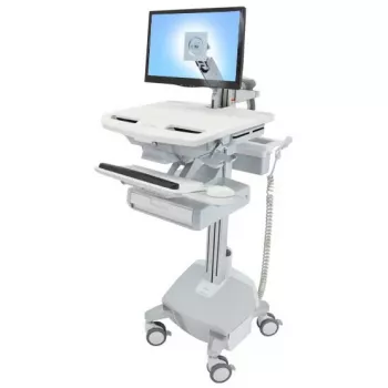 Mobilus multimedijos vežimėlis Ergotron StyleView, aliuminio pilkai balta spalva
