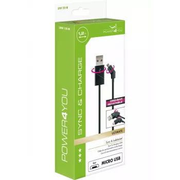 USB laidas Schwaiger LKW 120 M 1,2 m USB A / Micro-USB B juodas
