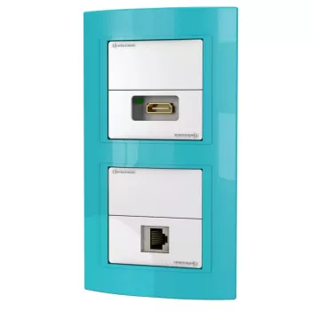 Sieninis lizdas RJ-45 + HDMI Kindermann 7456 000 543