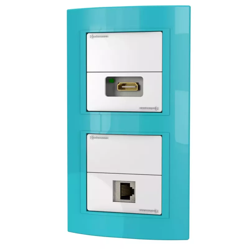 Sieninis lizdas RJ-45 + HDMI Kindermann 7456 000 543