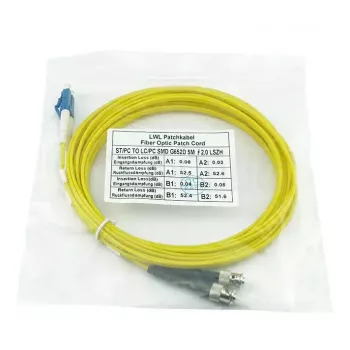 Šviesolaidinis kabelis BlueOptics CAB-SMF-ST-LC-1 1 m G.657.A1 LC ST