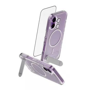 Apsauginis dėklas PanzerGlass CARE Feature Kick 3w1, skirtas iPhone 17, su integruotu ekrano stiklu ir kameros lęšio apsauga